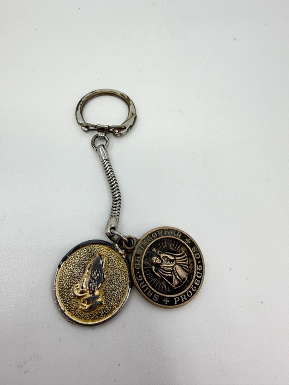 Vintage Medals From Bishop Choi Saint Christopher Vietnam GI Keychain Serenity